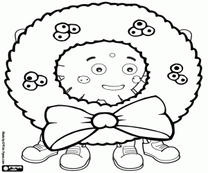 kolorowanka Pypus i wieniec Boże Narodzenie