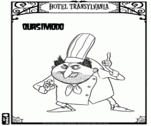 kolorowanka Quasimodo z Hotel Transylwania