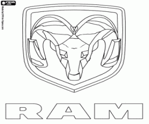 kolorowanka Ram Trucks logo