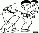 Judo - Dwa zawodnikami ćwiczyć