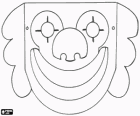 Clown Maska