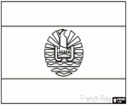 Flaga Polinezji Francuskiej