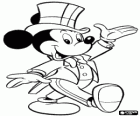 Myszka Miki, Mickey Mouse bardzo eleganckie w obchody Sylwestra