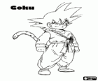 Goku i Son Goku, sztuki walki dziecko z ogonem i nadludzkiej siły
