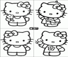 Zaproszenia na Urodziny z rysunkami z Hello Kitty