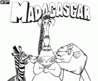 Alex, Marty, Melman i Gloria, zwierząt bohaterów przygód na Madagaskarze