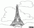 Wieża Eiffla w Paryżu Marsowych do Sekwany