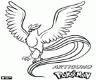 Articuno jest Ice Pokémon i jeden z legendarnych ptaków