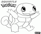 Squirtle jest cute Pokémon wygląda jak żółw i jedna z liter Pokémony