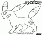 Umbreon, mroczny typu Pokemon, ewolucji Eevee
