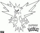 Zapdos jest jednym z Pokémonów legendarnych ptaków, które mówi się, że mieszka w burzowe