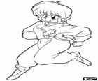 Ranma Saotome w jego żeńskiej formie, Ranma jest głównym bohaterem anime Ranma