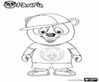 Miły hip-hop panda Panfu