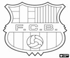 Godło FC Barcelona, Futbol Club Barcelona, piłka nożna kataloński klub, Hiszpania. Barça