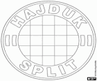 Logo HNK Hajduk Split, chorwacki klub piłkarski