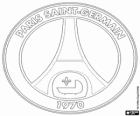 Logo PSG FC lub Paris Saint-Germain FC, francuski klub piłkarski