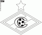 Godło FC Spartak Moskwa, rosyjski klub piłkarski. Futbolni Klub Spartak Moskva, Rosyjski oryginalna nazwa transliteracji