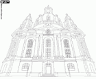 Kościół Matki Boskiej barokowy kościół ewangelicki i symbolem pojednania, Frauenkirche w Dreźnie, Niemcy