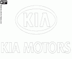 Logo KIA Motors, producenta samochodów Południowej Korei