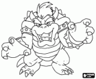 Bowser lub King Koopa, głównym wrogiem w grach Mario