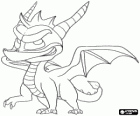 Młodego smoka Spyro, główny bohater gry Spyro Dragon wideo