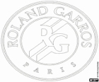Logo francuskiej Open, Roland Garros. Drugi z czterech tenisowe turnieje wielkoszlemowe