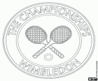 Logo klasyczny turniej tenisowy Wimbledon Grand Slam w Anglii