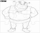 Puzzle Shrek, bohater ogr z fantastycznych przygód
