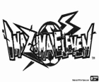 Inazuma Eleven logo. Gier wideo Nintendo i manga anime