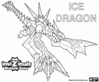 Ice Dragon. Invizimals Następny wymiar. Mieszka w lodowce Antarktydy równiny lód, zamrożone skóry chroni go