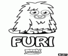 Furi. Moshi Monsters. Małe kudłate troll