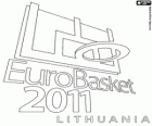 Logo EuroBasket 2011 na Litwie. Koszykówka Mistrzostwa Europy 2011. FIBA Europe