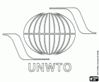 Światowa Organizacja Turystyki UNWTO logo. UNWTO, United Nations World Tourism Organization, w angielsku