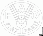 FAO logo, Organizacji ds. Wyżywienia i Rolnictwa Narodów Zjednoczonych