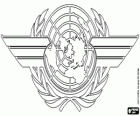 ICAO logo, Międzynarodowej Organizacji Lotnictwa Cywilnego