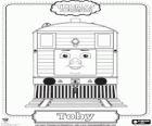 Toby, staromodny nr lokomotywy brown 7 z Thomas i przyjaciele