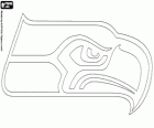 Seattle Seahawks logo, w piłce nożnej w NFC Zachód Division, Seattle, Washington