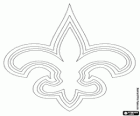 Logo z New Orleans Saints, zespół futbolu amerykańskiego w NFC South Division, New Orleans, Louisiana