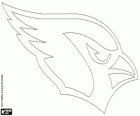 Logo Arizona Cardinals, franchisingu Futbol amerykański w NFC zachodnią częścią. Glendale, Arizona