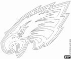 Logo z Philadelphia Eagles, franchisingu Futbol amerykański w NFC East Division, Philadelphia, Pennsylvania