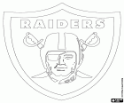 Oakland Raiders logo, amerykański klub piłkarski z Zachodu Division AFC, Oakland, California