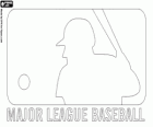 Logo MLB,  amerykańska liga baseballu w Stany Zjednoczone i Kanada