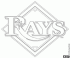 Tampa Bay Rays logo, drużyny baseballowej z American League East Division, Saint Petersburg, Florida