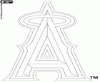 Los Angeles Angels of Anaheim, logo zespołu, drużyny baseballowej w American League West Division, Anaheim, California