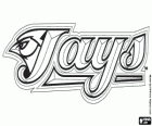 Toronto Blue Jays logo, kanadyjskiej drużyny baseballowej w Eastern Division American League, Toronto, Ontario, Kanada
