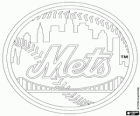 New York Mets logo, profesjonalne drużyny baseballowej w National League, East Division, Queens, Nowy Jork, Nowy Jork