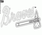 Atlanta Braves logo, profesjonalny zespół baseball Wydziału Wschodniego, National League. Atlanta, Georgia
