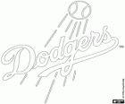 Los Angeles Dodgers logo, profesjonalne drużyny baseballowej w West Division National League, Los Angeles, California