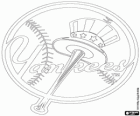 New York Yankees logo, profesjonalne drużyny baseballowej w American League East Division, New York City