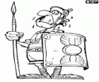 Żołnierza rzymskiego pot ze strachu, kiedy myśli o Asterix i Obelix